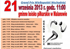 plakat VIII Biegi uliczne malanowska jesien